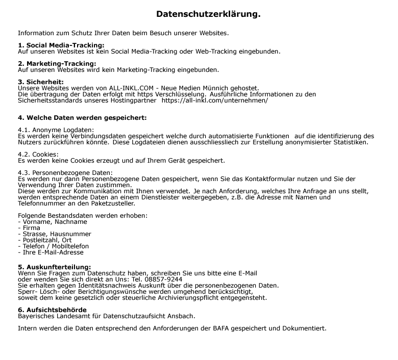 datenschutzerkl&auml;rung